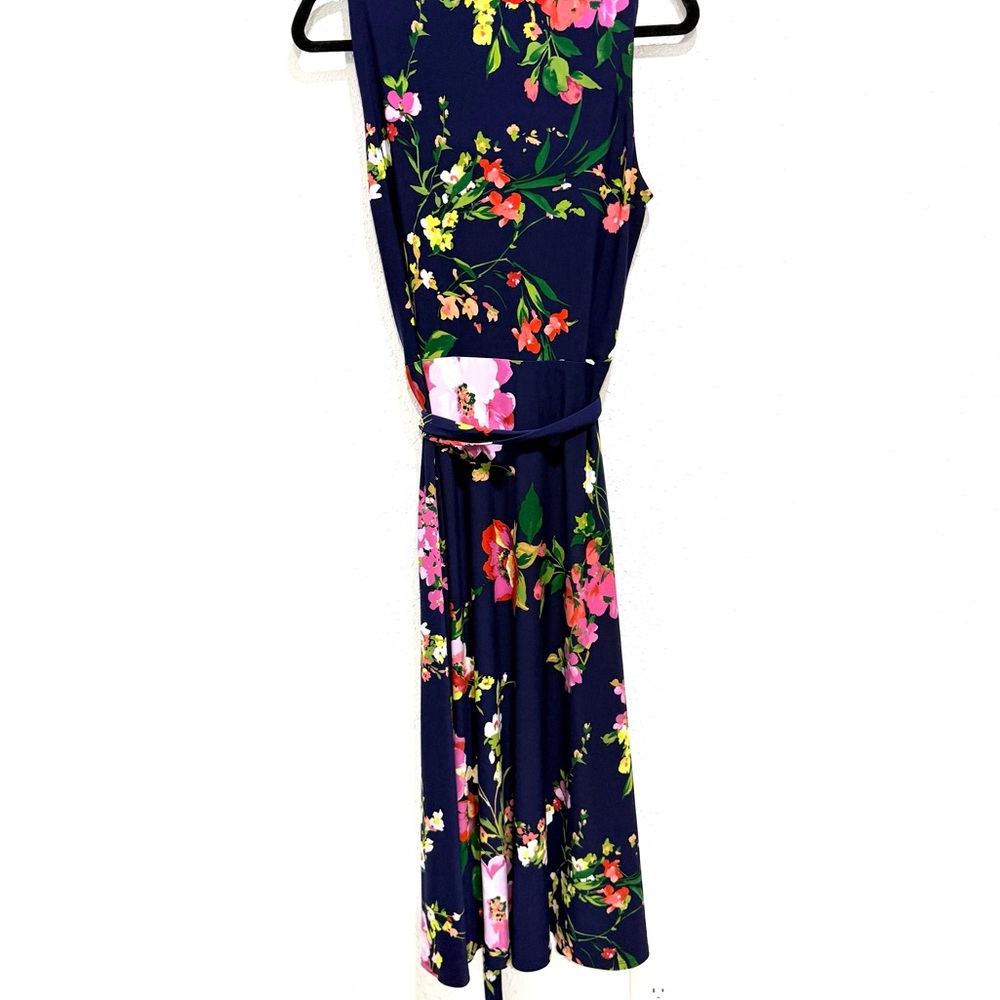 Ralph Lauren Navy Floral Midi Dress - Picture 7 of 9